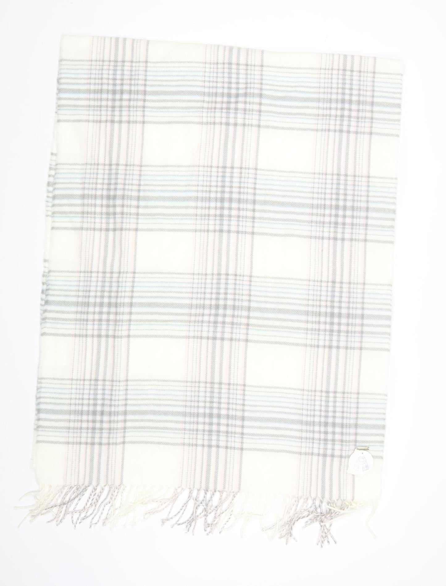 Primark Unisex White Check   Scarf