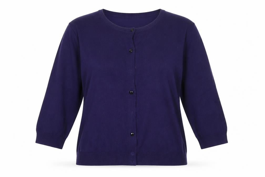 Cable & Gauge Womens Blue   Cardigan Jumper Size L