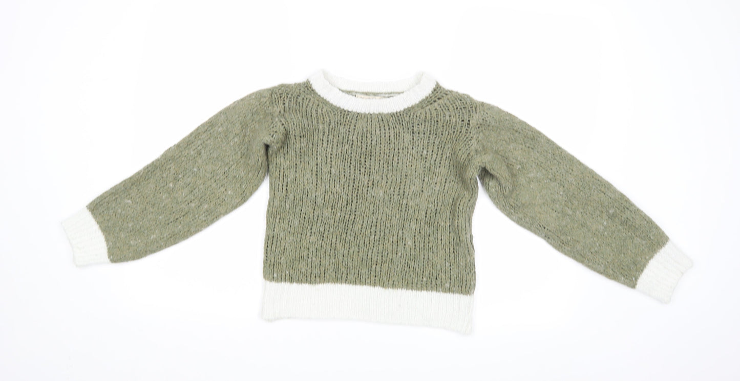 Nada del Riccio Womens Green  Knit Pullover Jumper Size XS
