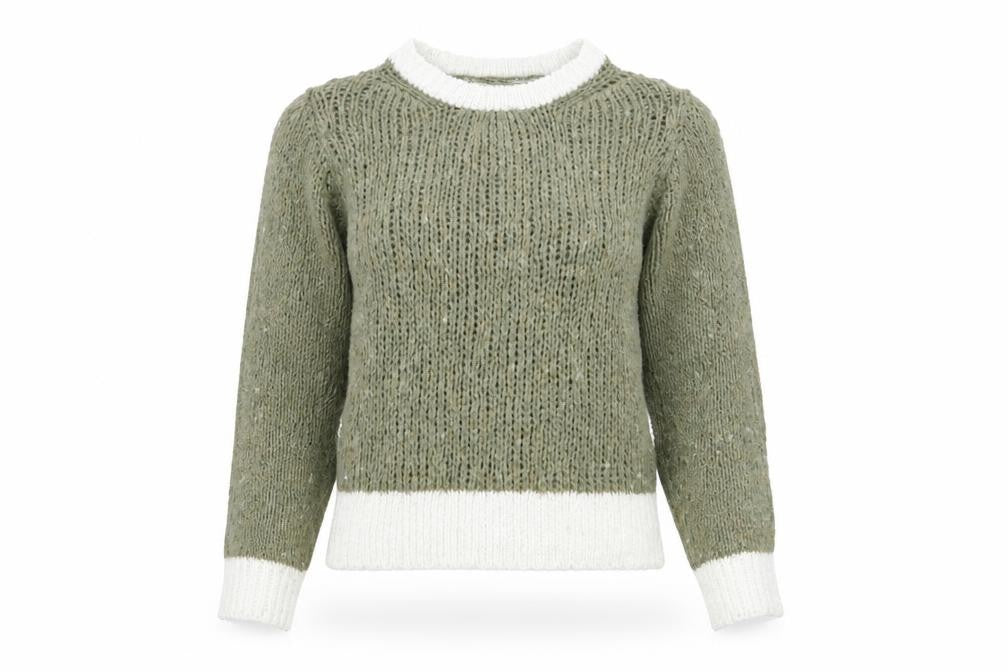 Nada del Riccio Womens Green  Knit Pullover Jumper Size XS