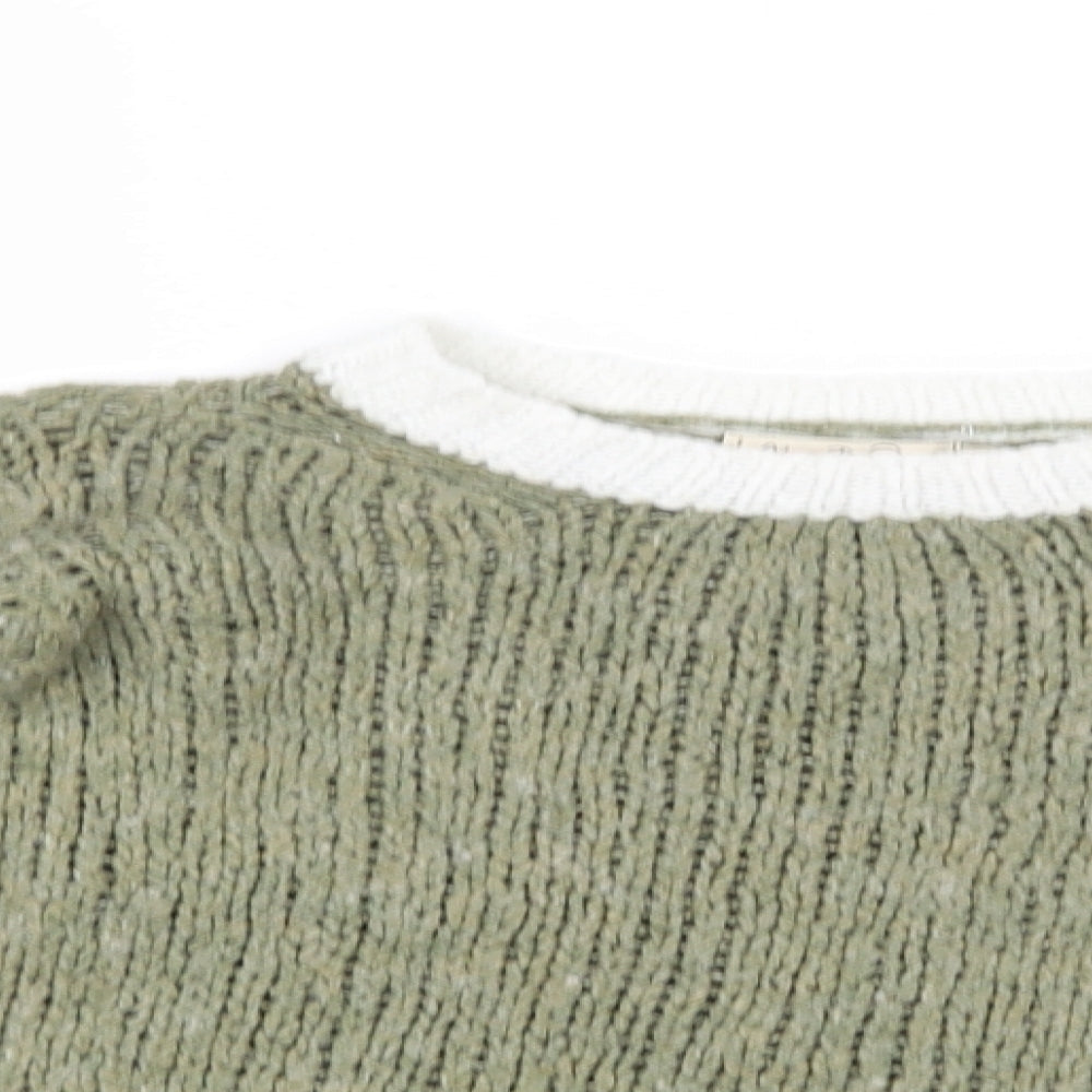 Nada del Riccio Womens Green  Knit Pullover Jumper Size XS