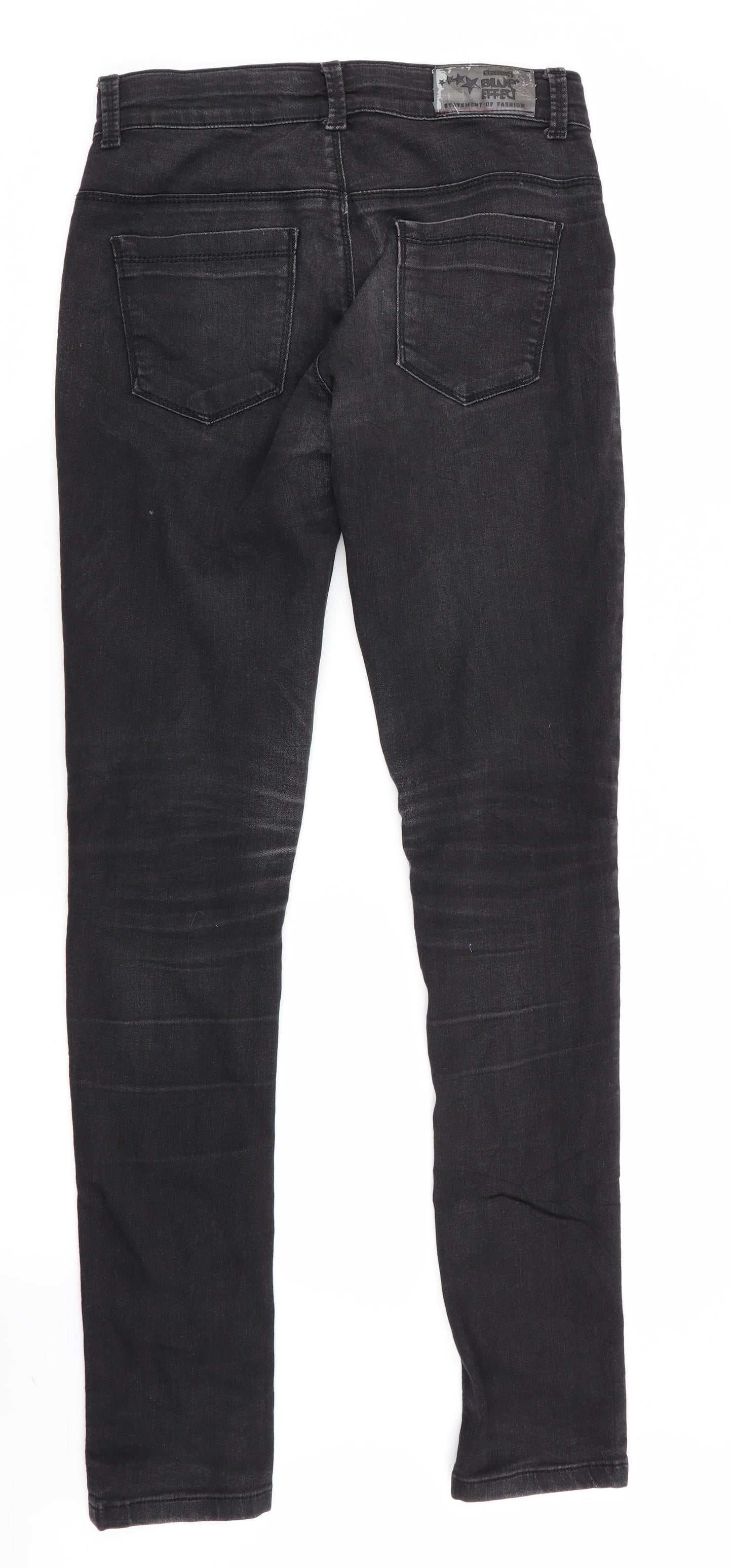 Blue Effect Mens Black   Skinny Jeans Size 26 in L31 in