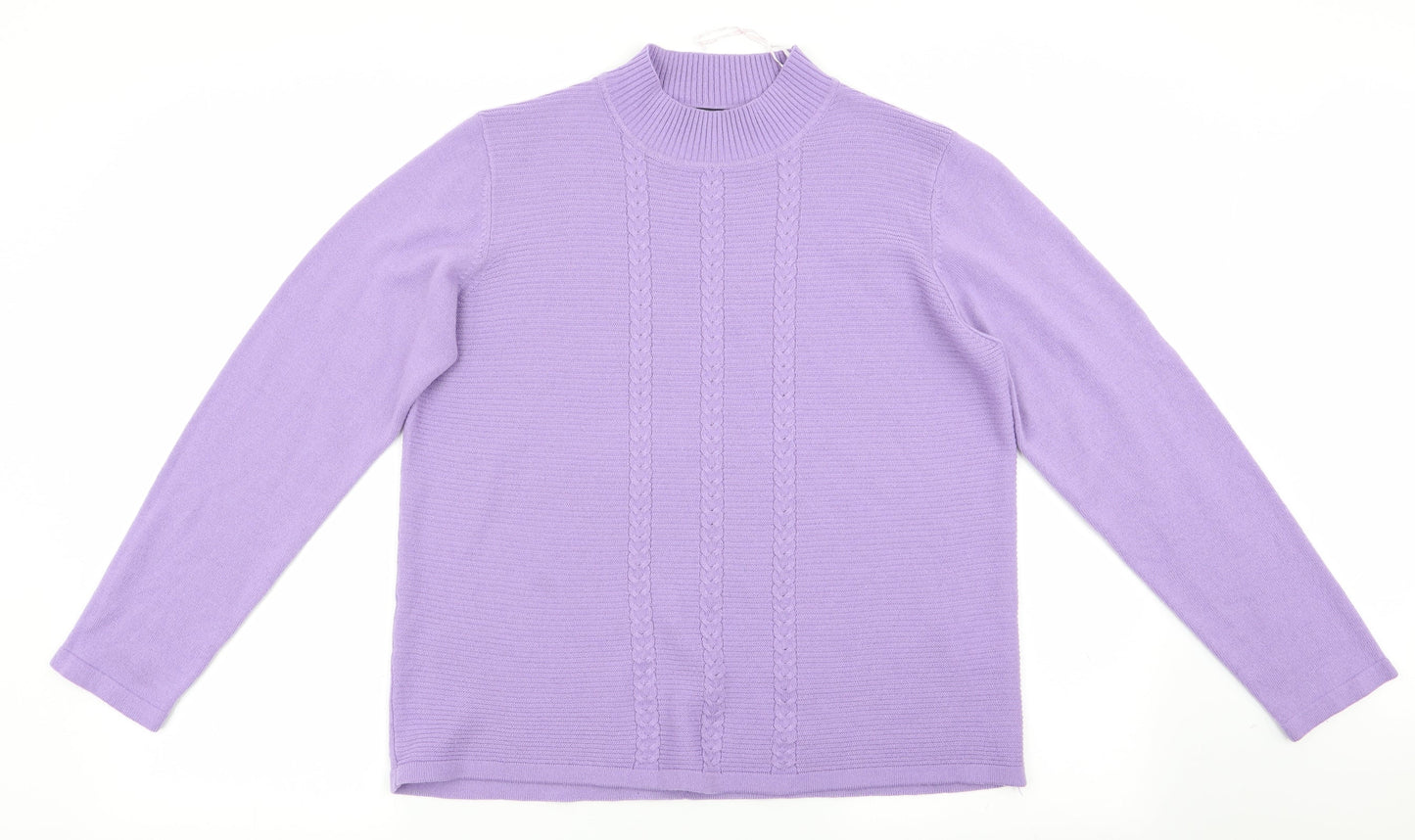 Isle Womens Purple   Pullover Jumper Size M