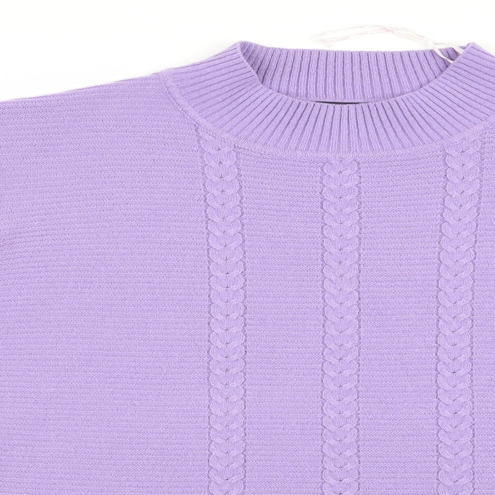 Isle Womens Purple   Pullover Jumper Size M