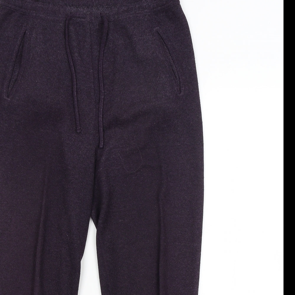 Anne Brooks Womens Purple   Sweatpants Trousers Size M L24 in