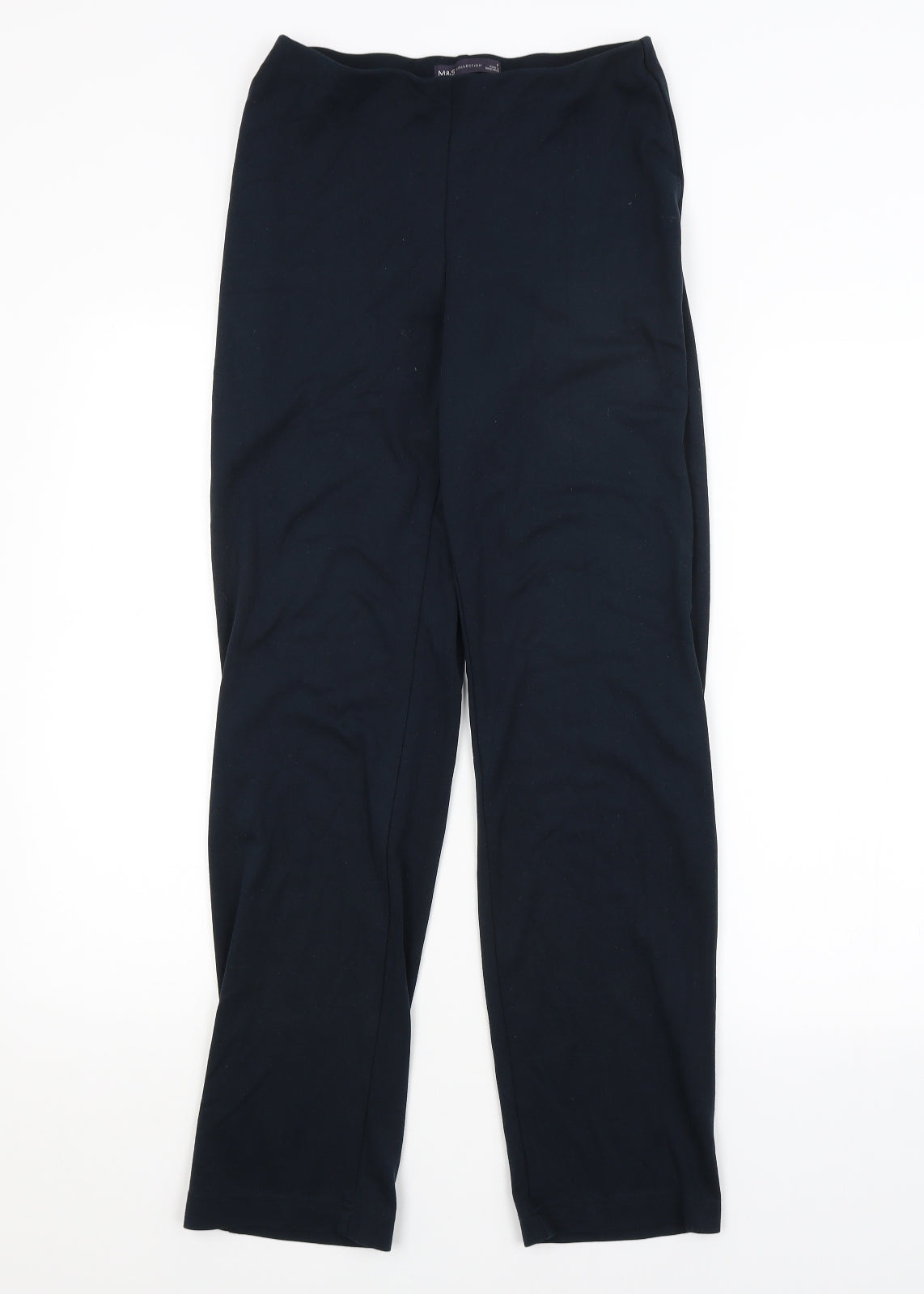 M&S Womens Blue   Trousers  Size 8 L29 in