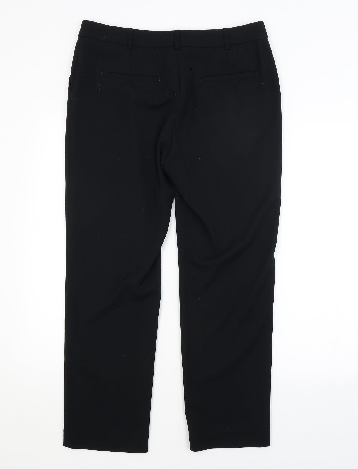 M&S Womens Black   Trousers  Size 12 L27 in