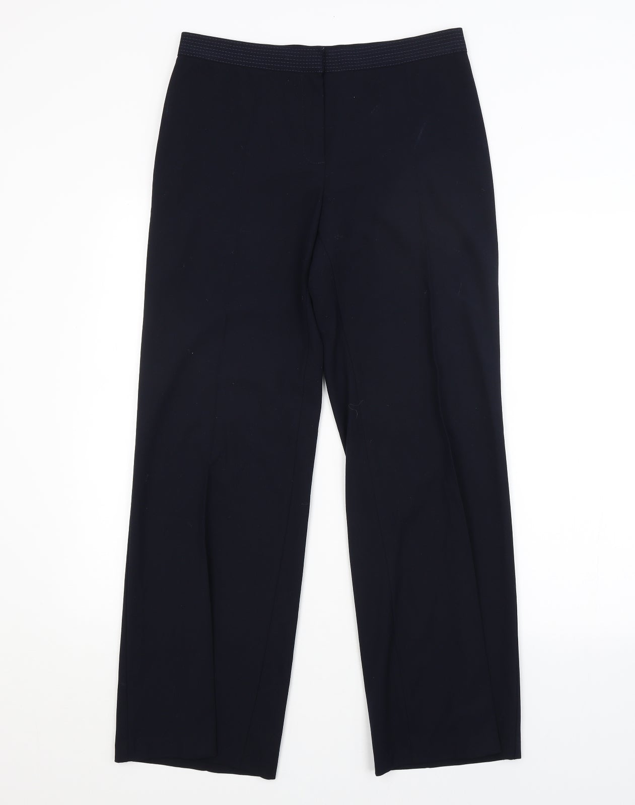 M&S Womens Blue   Trousers  Size 10 L29 in