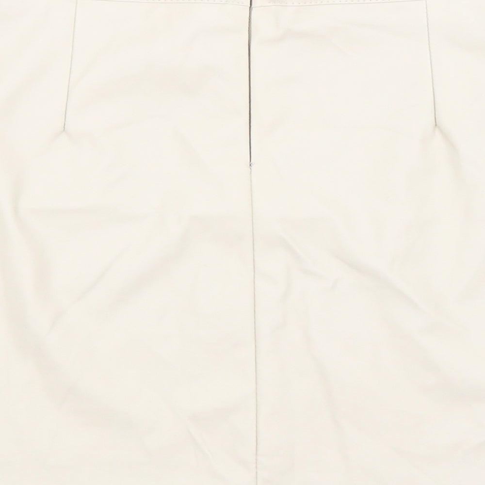 PRETTYLITTLETHING Womens Beige   A-Line Skirt Size 8