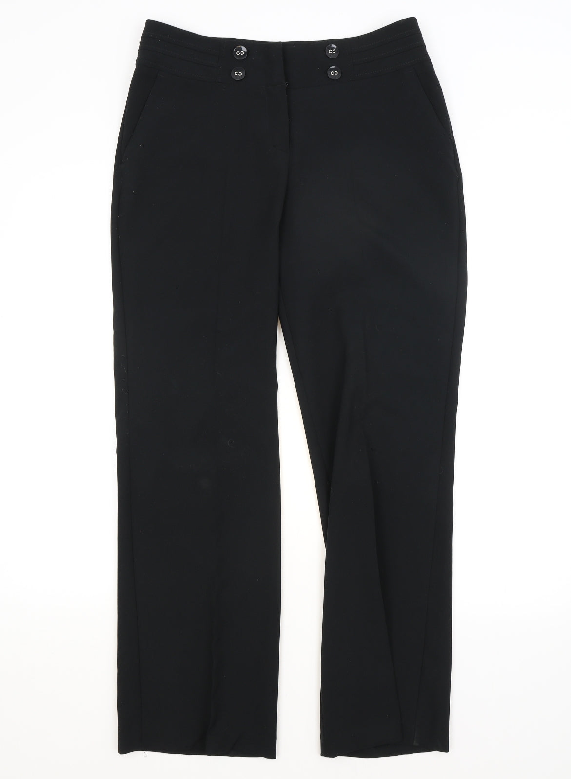 BHS Womens Black   Trousers  Size 10 L30 in
