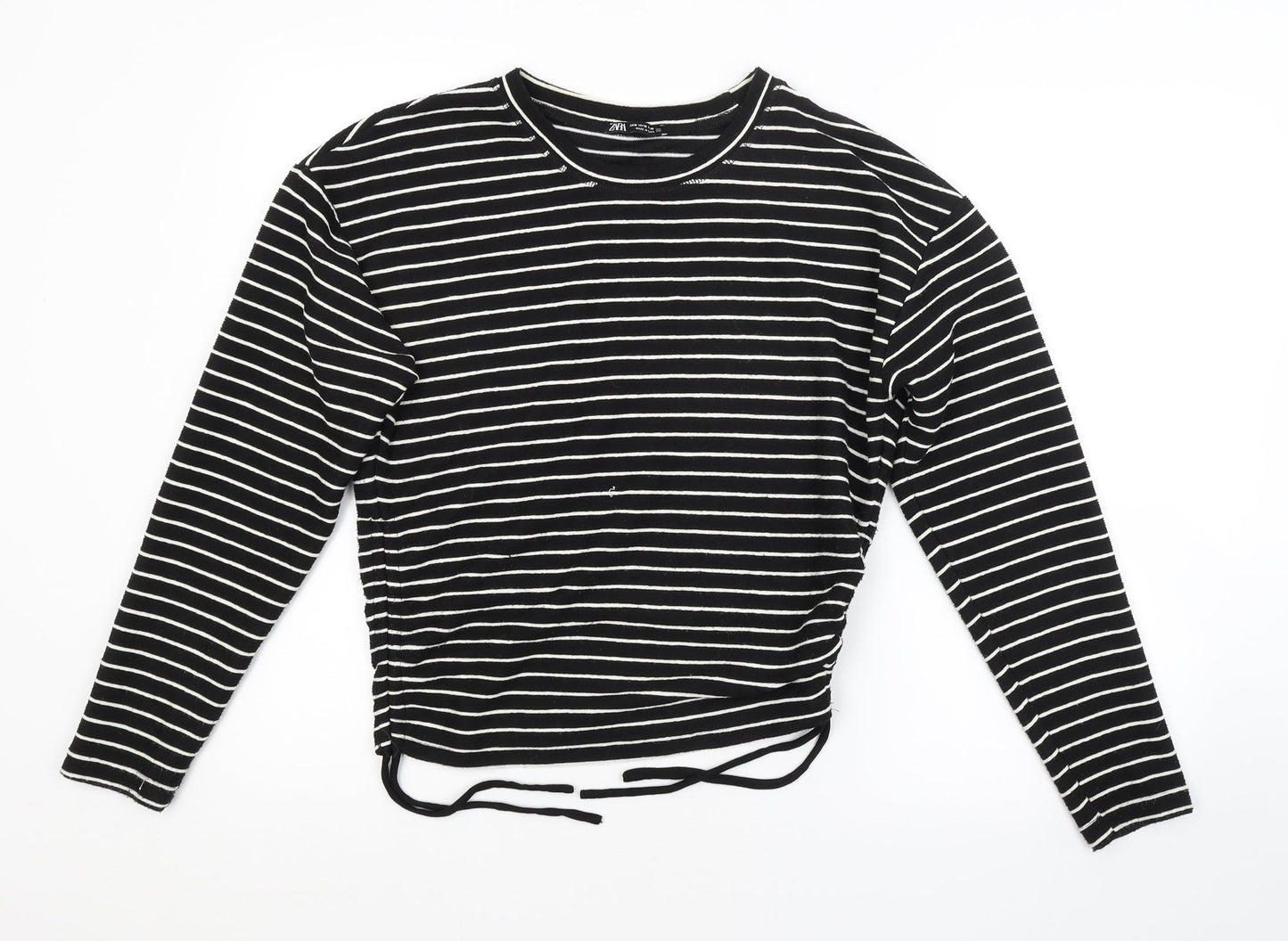 Zara Womens Black Striped  Pullover Jumper Size M