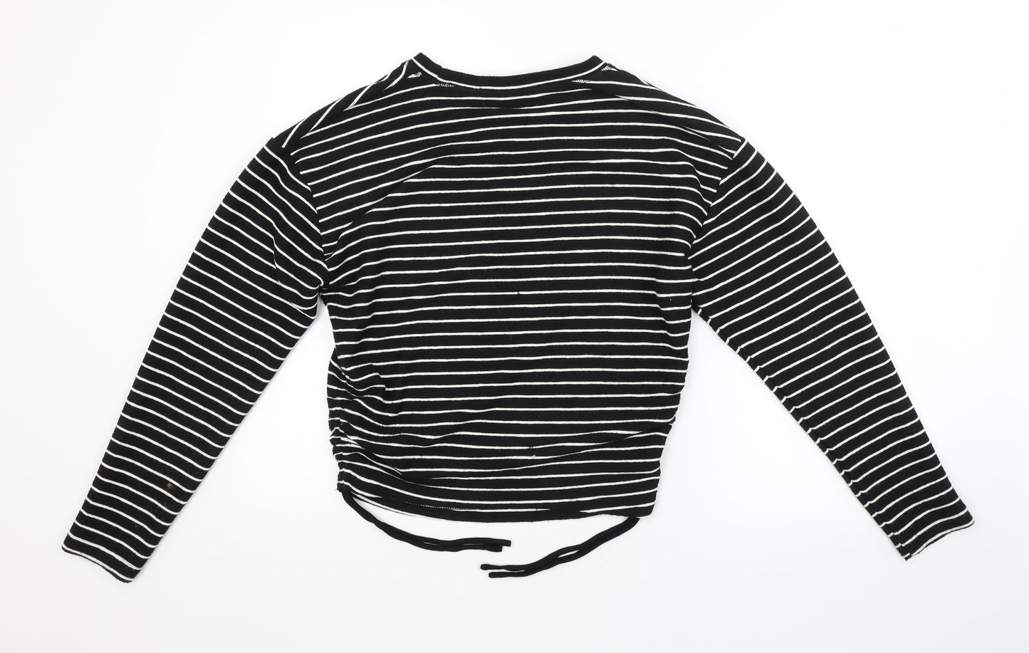 Zara Womens Black Striped  Pullover Jumper Size M