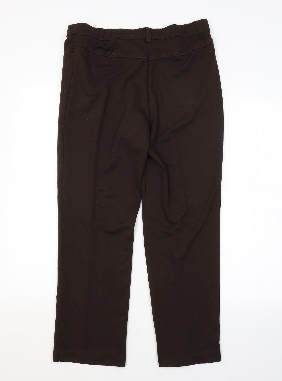 M&S Womens Brown   Trousers  Size 10 L26 in