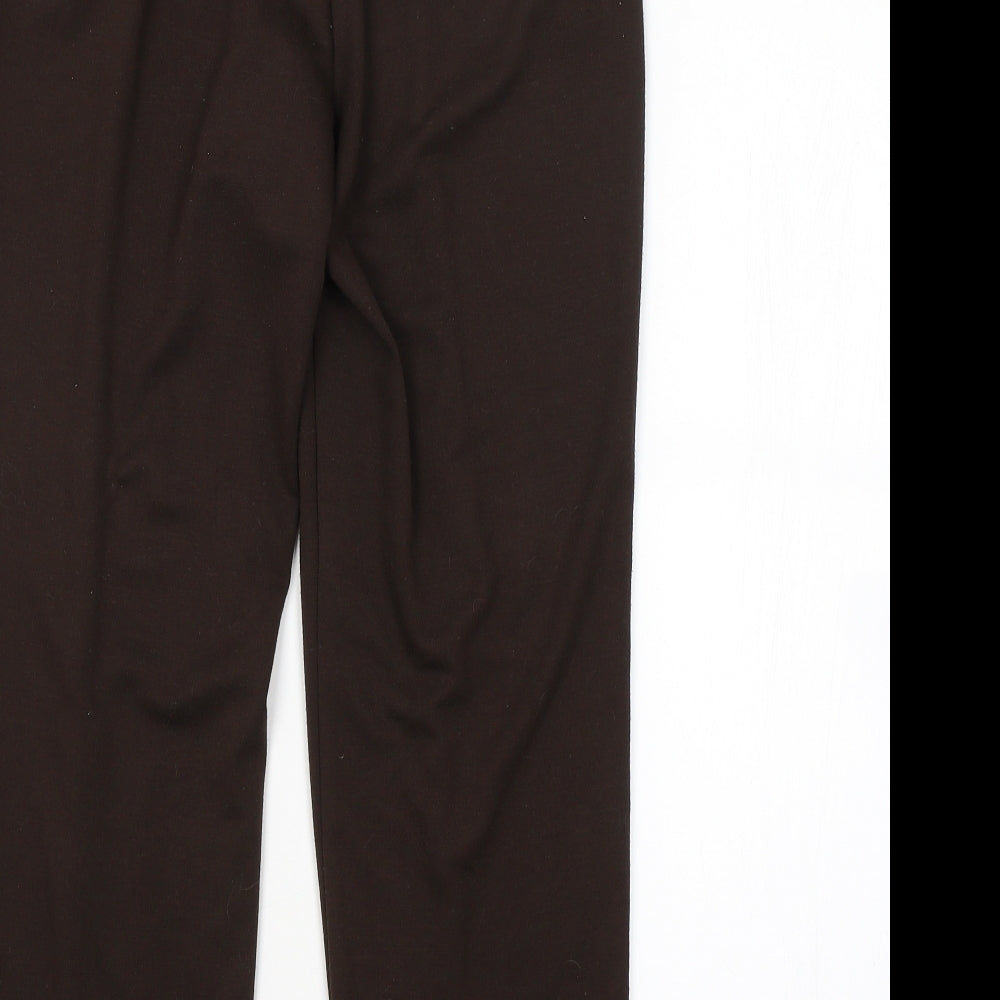 M&S Womens Brown   Trousers  Size 10 L26 in