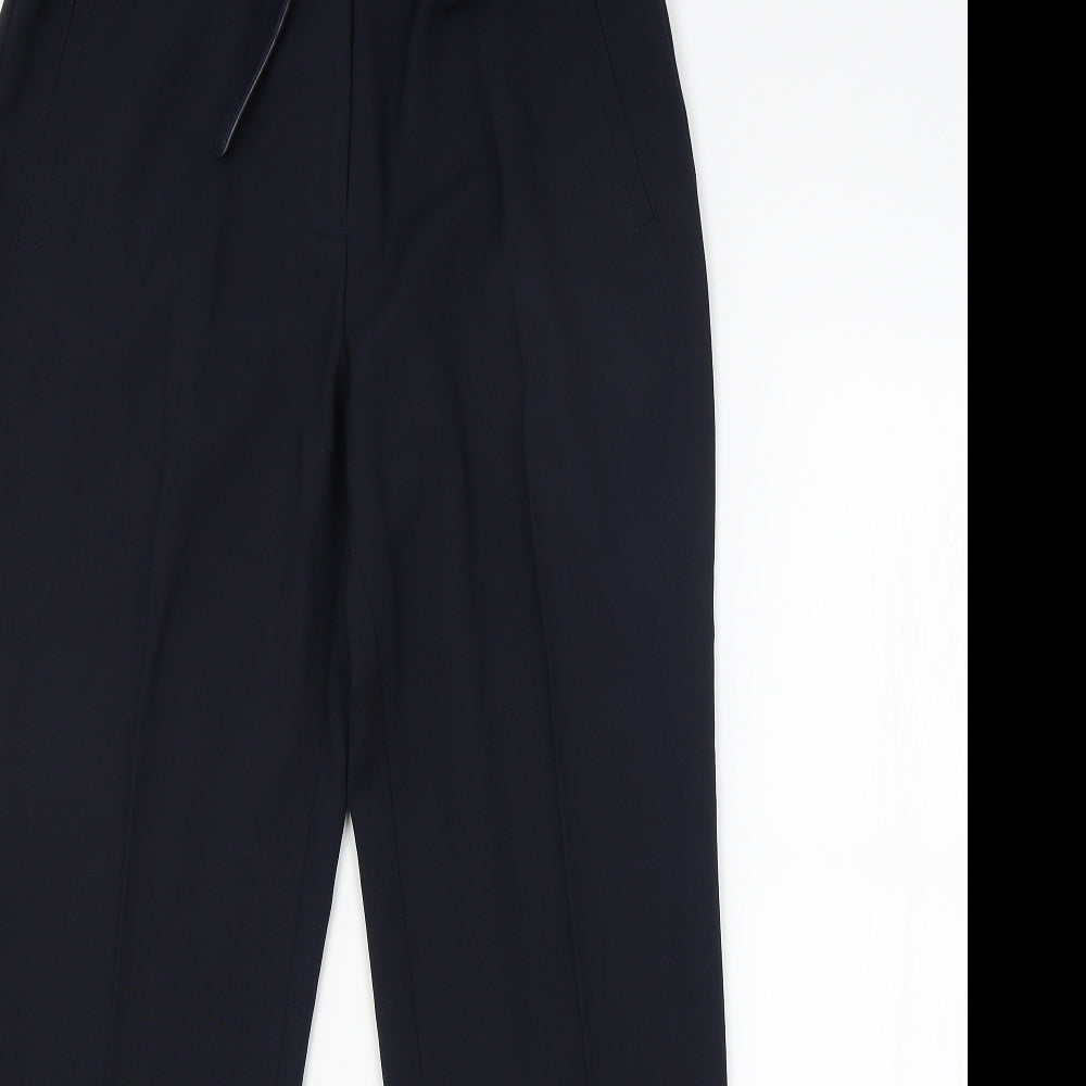 ELLIE LOUISE Womens Blue Camouflage  Trousers  Size 12 L28 in