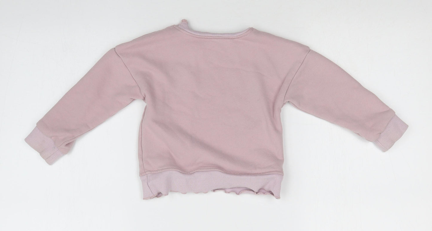 Preworn Girls Pink   Pullover Sweatshirt