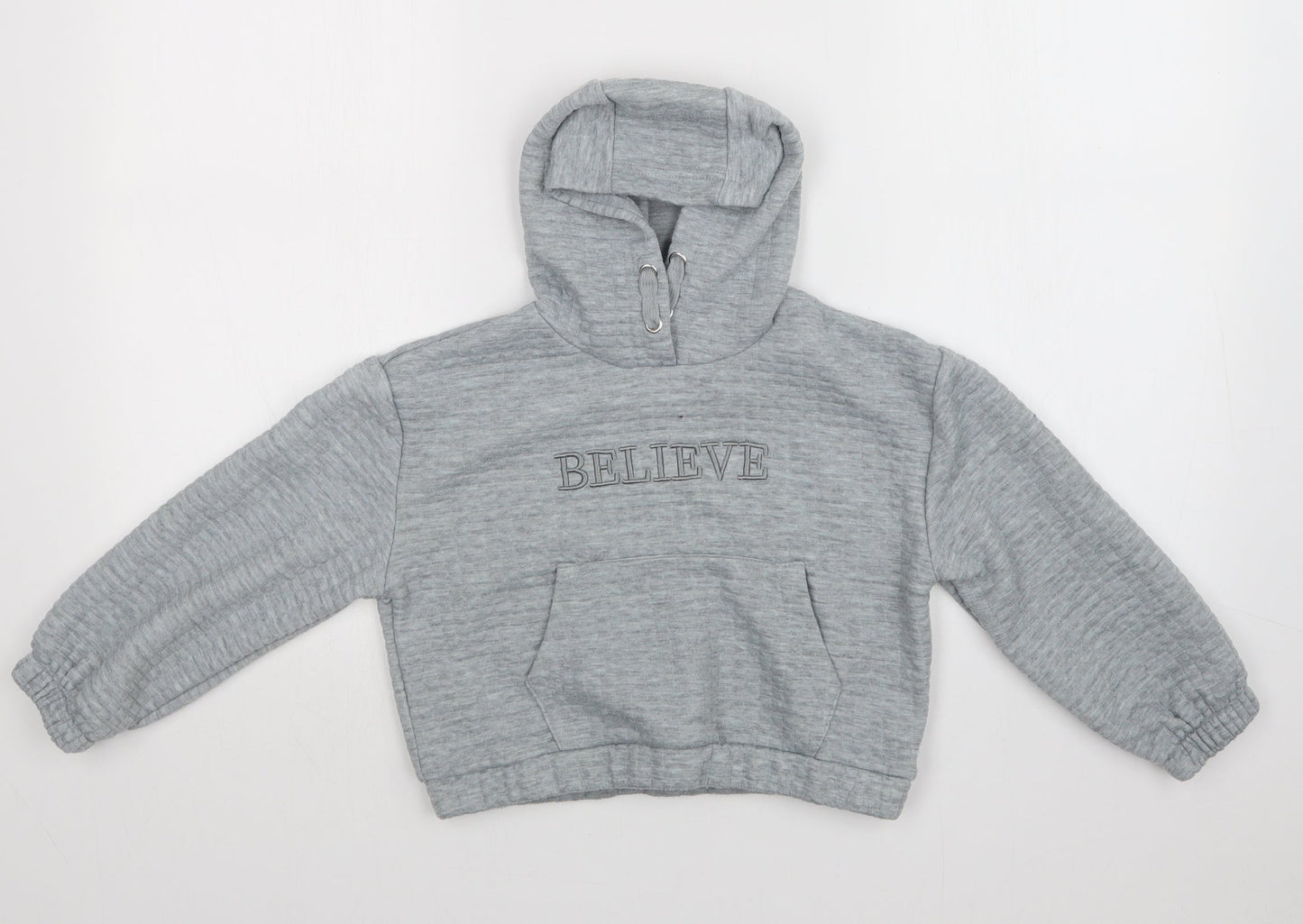 Primark Girls Grey   Pullover Hoodie Size 9-10 Years