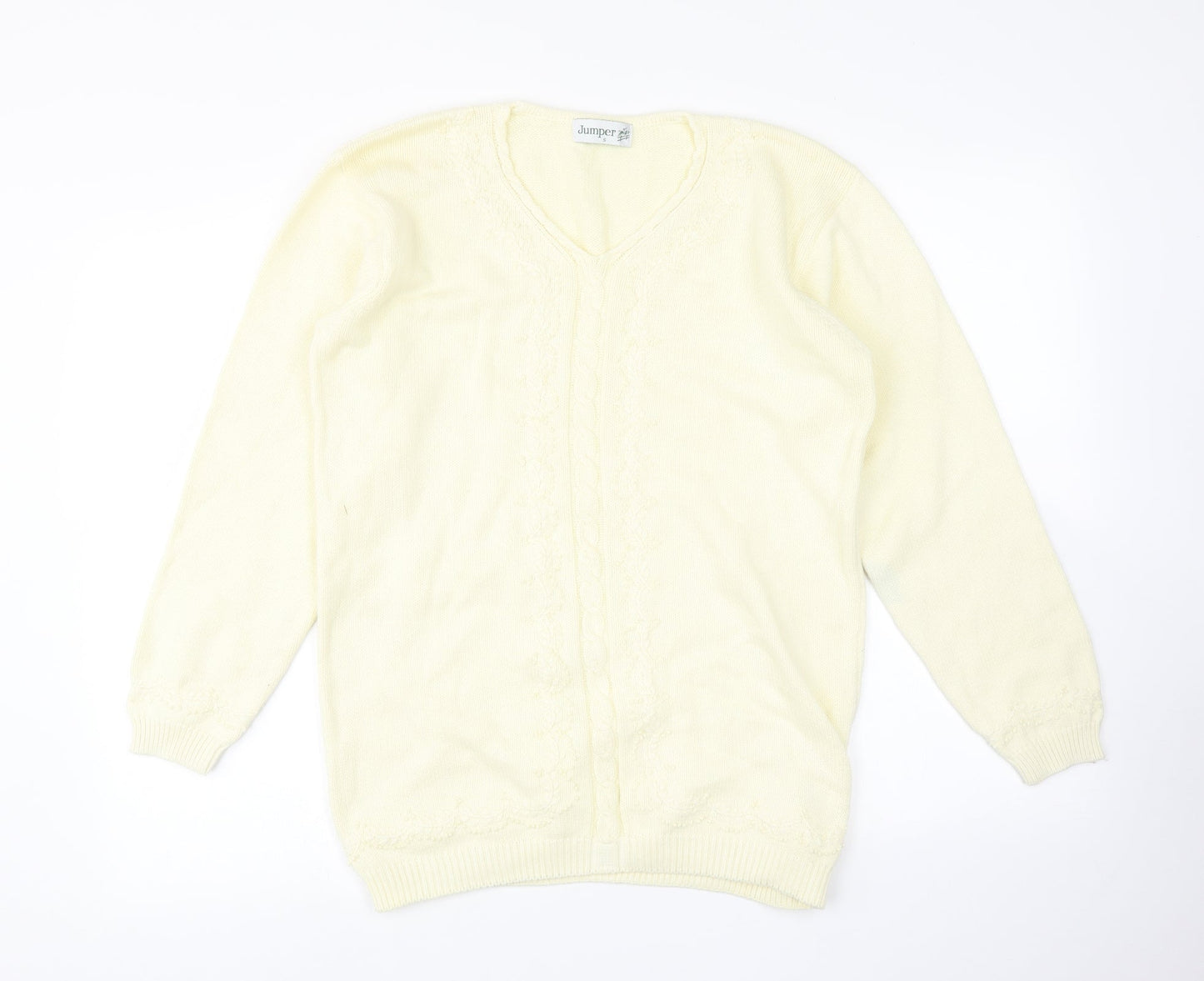 Jumper Womens Yellow   Pullover Jumper Size S