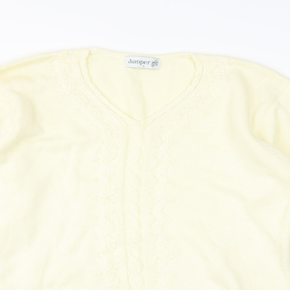 Jumper Womens Yellow   Pullover Jumper Size S