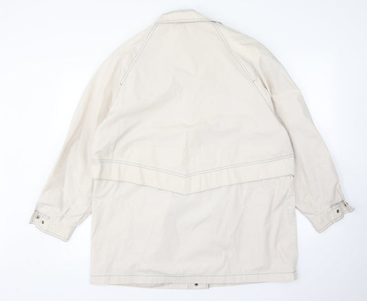 telemac Womens Beige   Overcoat Coat Size 16