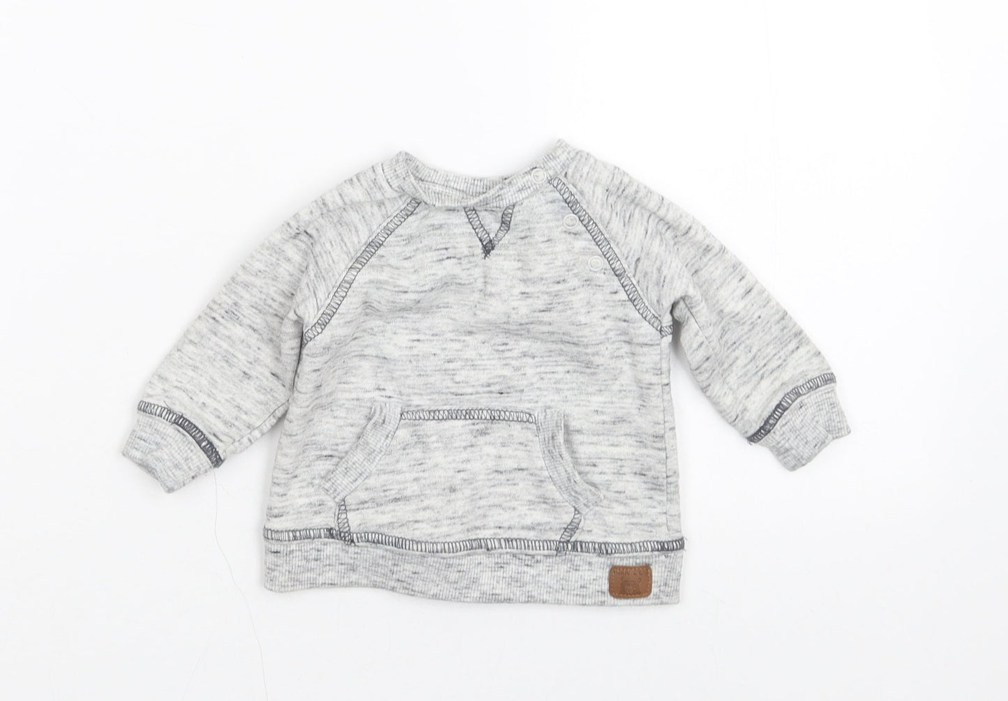 F&F Boys Grey   Pullover Jumper Size 0-3 Months