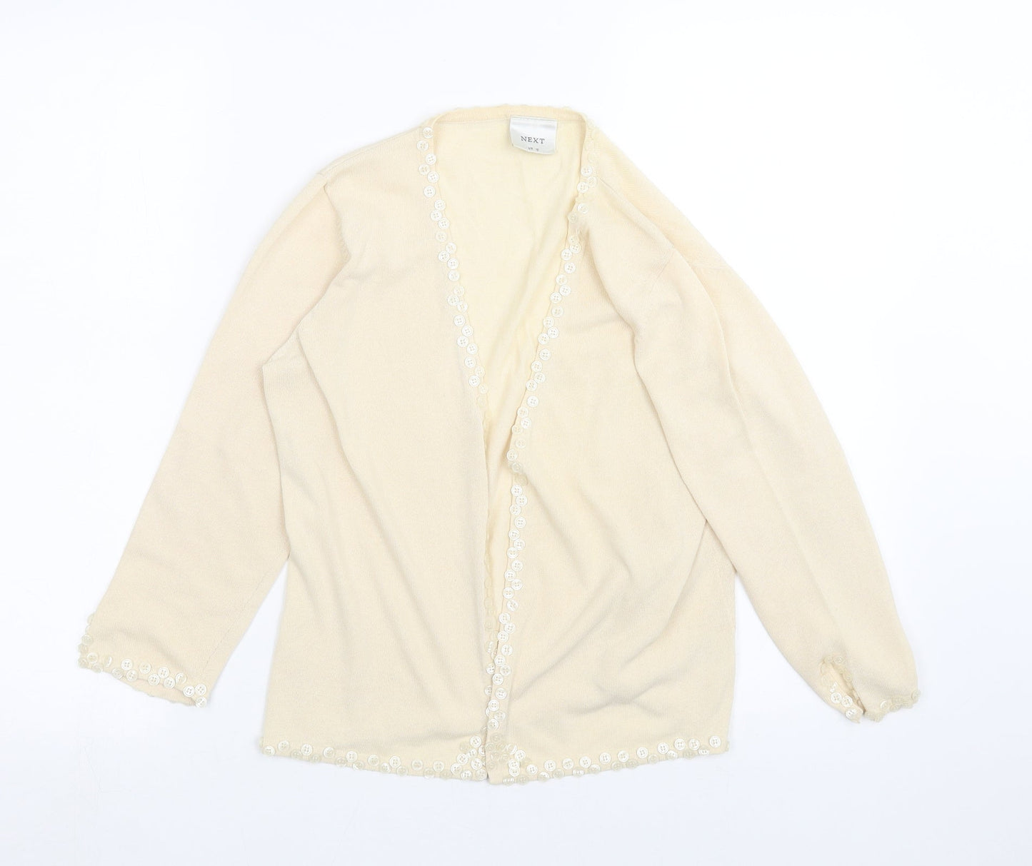 NEXT Womens Beige   Cardigan Jumper Size 12