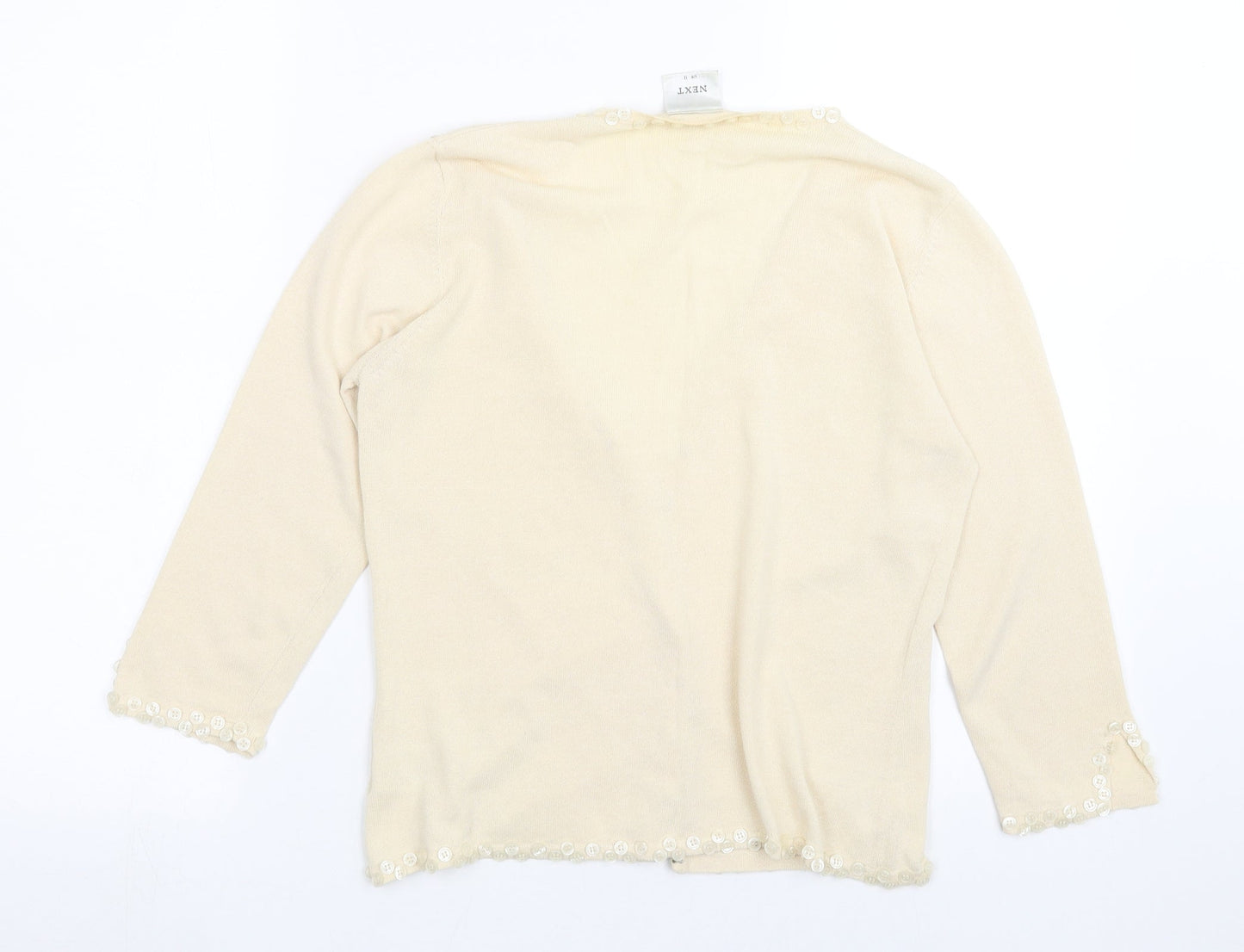 NEXT Womens Beige   Cardigan Jumper Size 12
