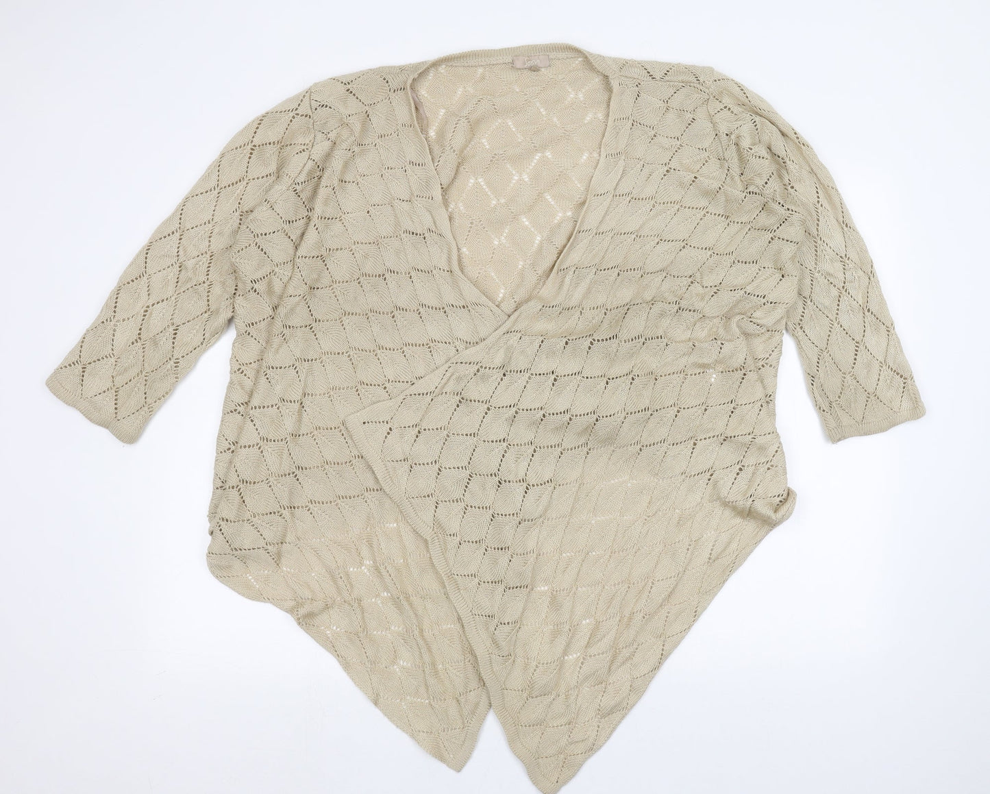 Soon  Womens Beige   Wrap Jumper Size 22