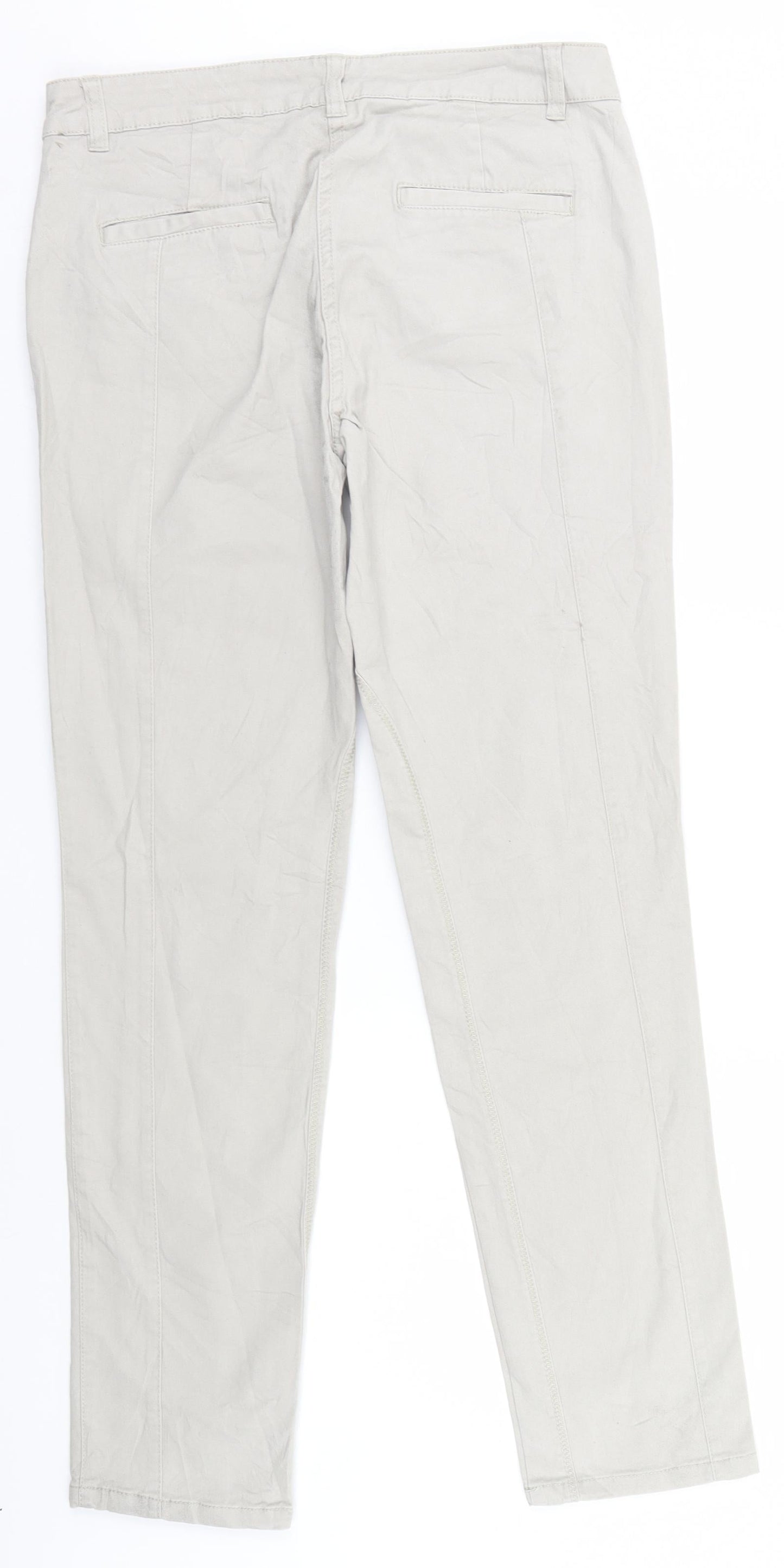 Up fashion Womens Grey   Trousers  Size 38 L29 in