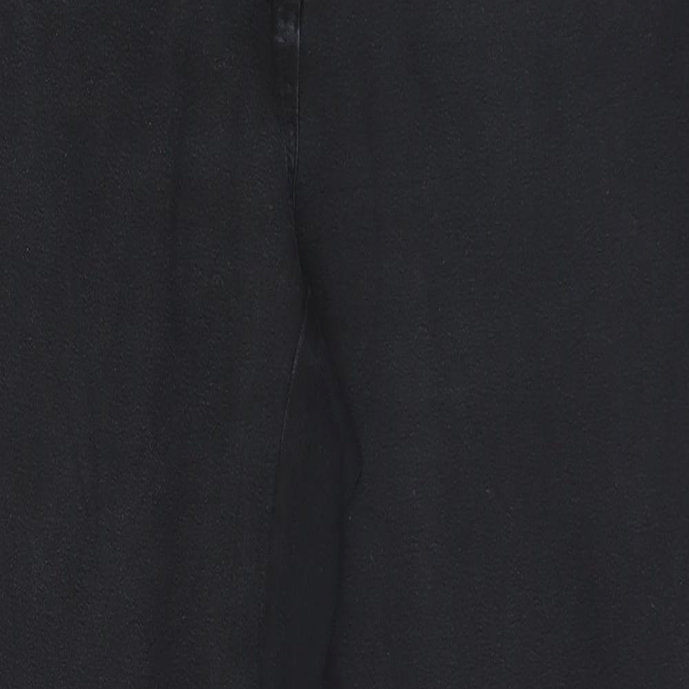 Preworn Womens Black   Trousers  Size 14 L28 in