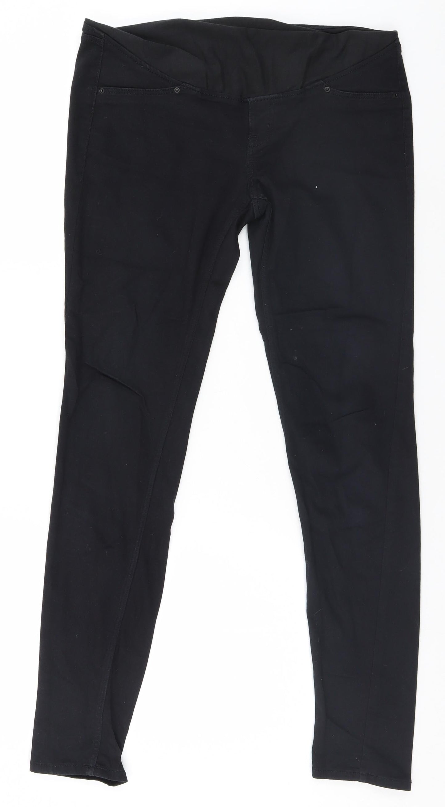 Mama Womens Black   Trousers  Size 10 L28.5 in