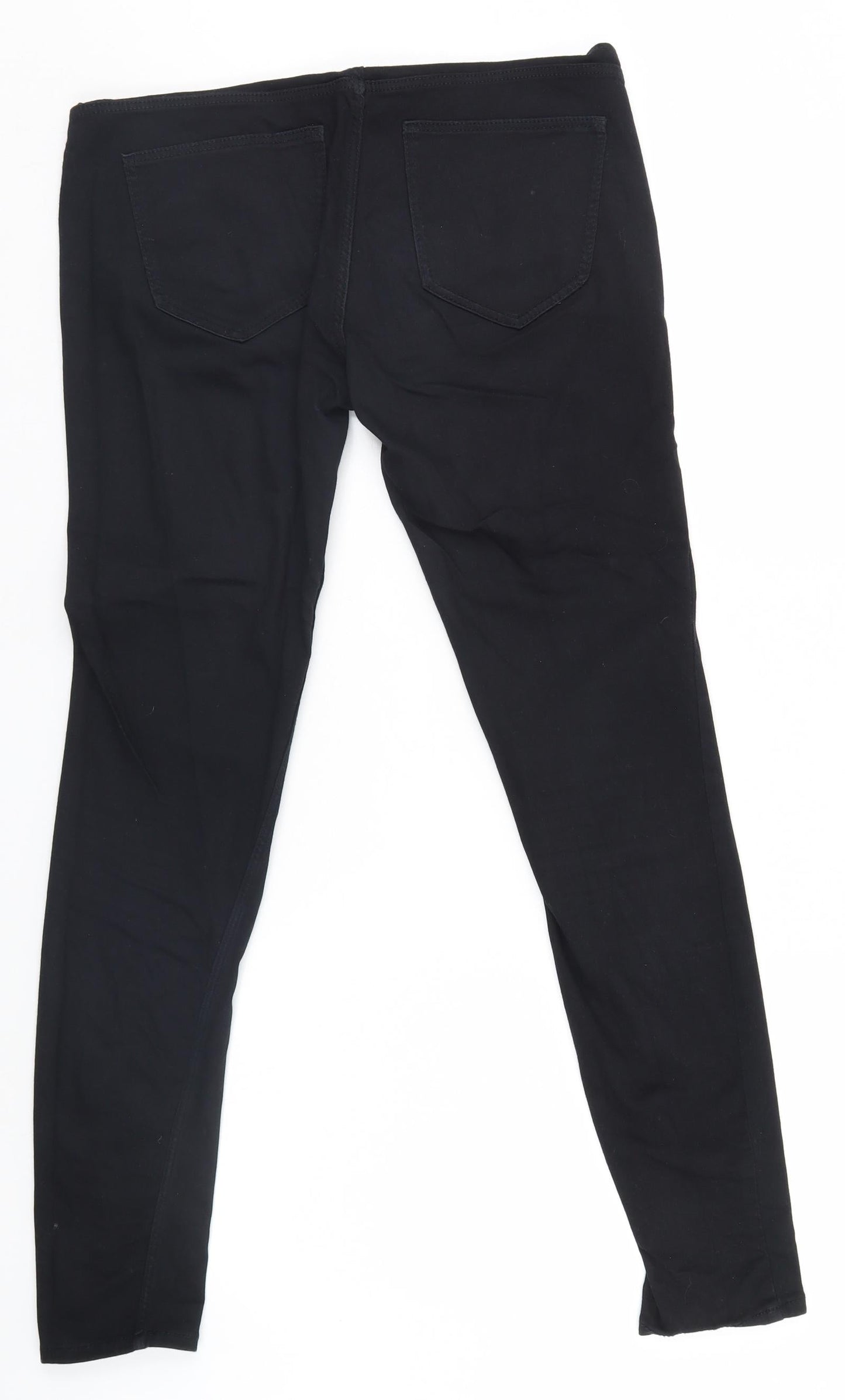 Mama Womens Black   Trousers  Size 10 L28.5 in
