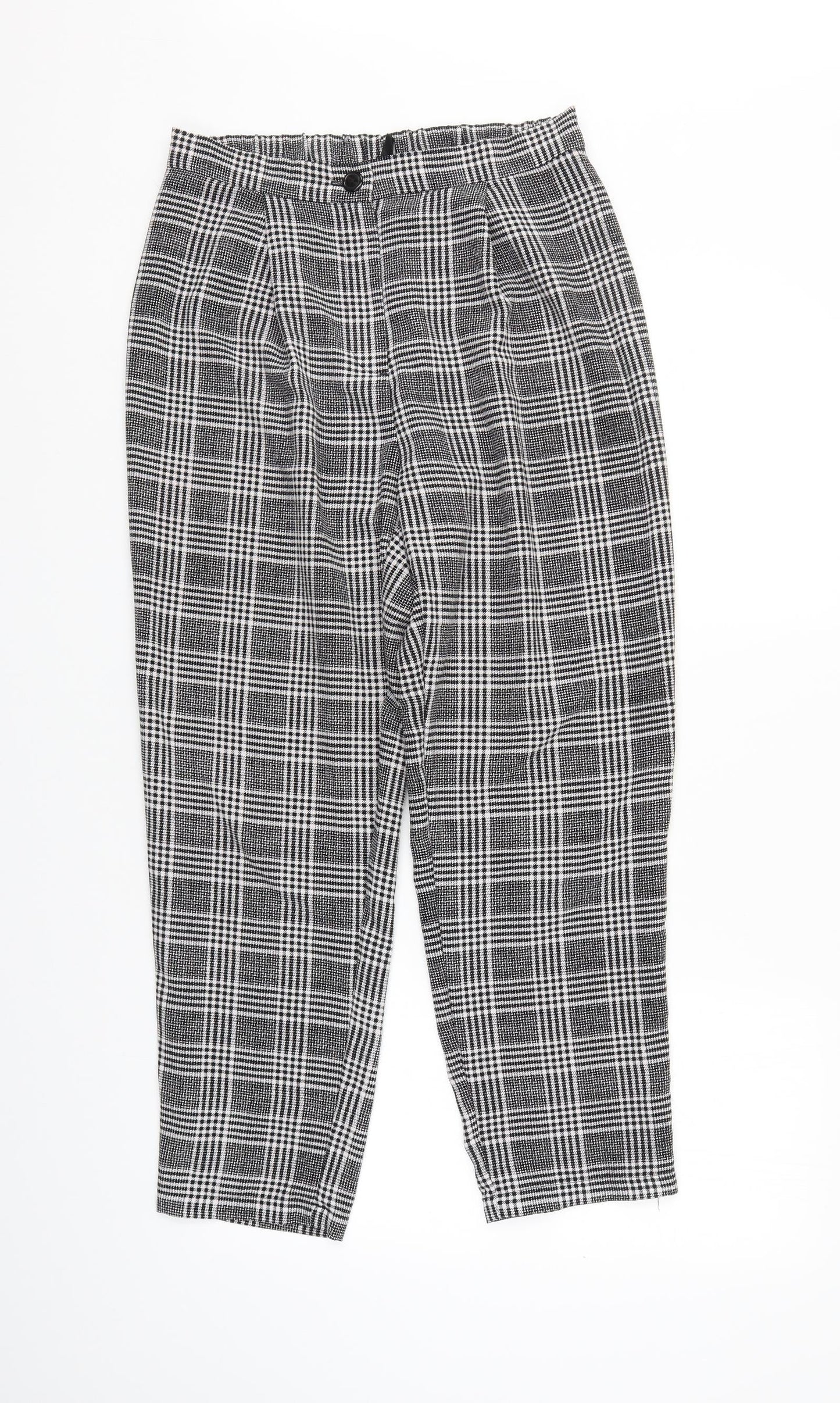 Divided Womens Grey Check  Trousers  Size 10 L26 in