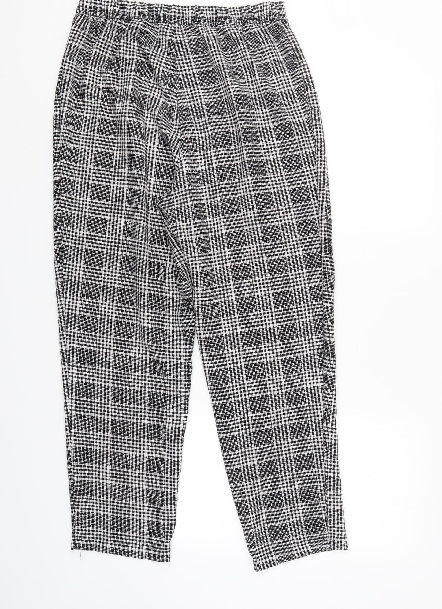 Divided Womens Grey Check  Trousers  Size 10 L26 in