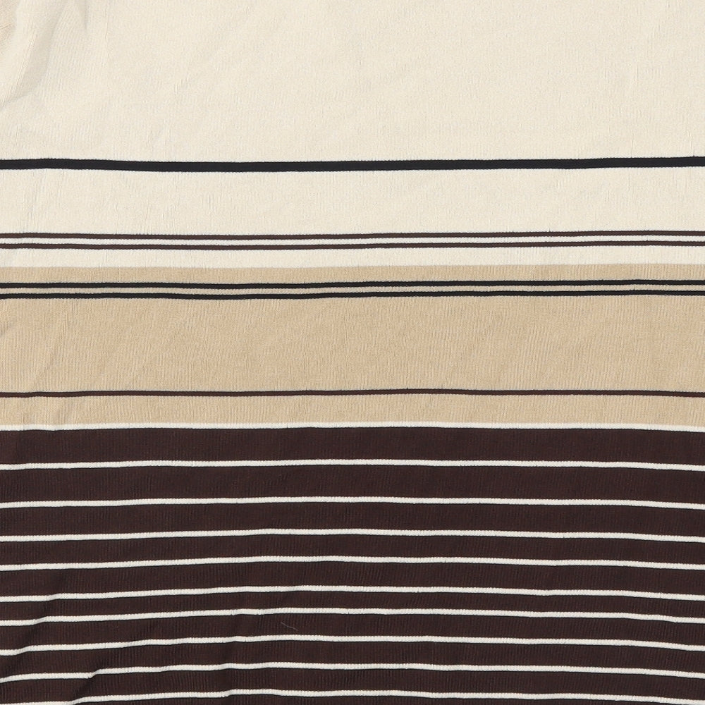 Bonmarché Womens Multicoloured Striped  Jersey Blouse Size XL
