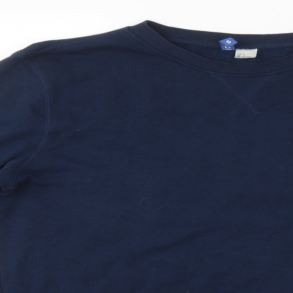 Divided Mens Blue   Pullover Sweatshirt Size S