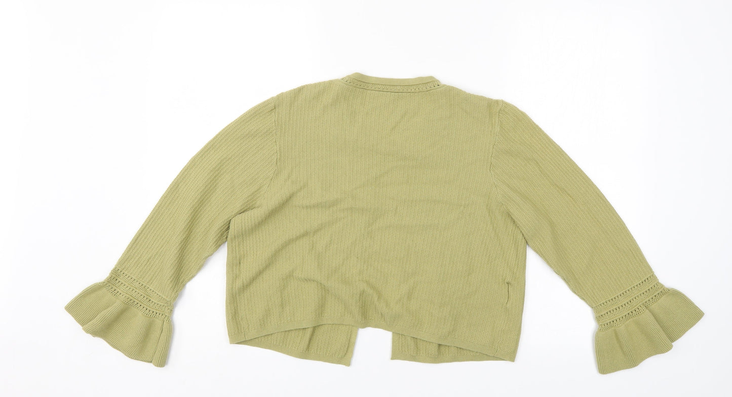 Preworn Womens Green   Shrug Jumper