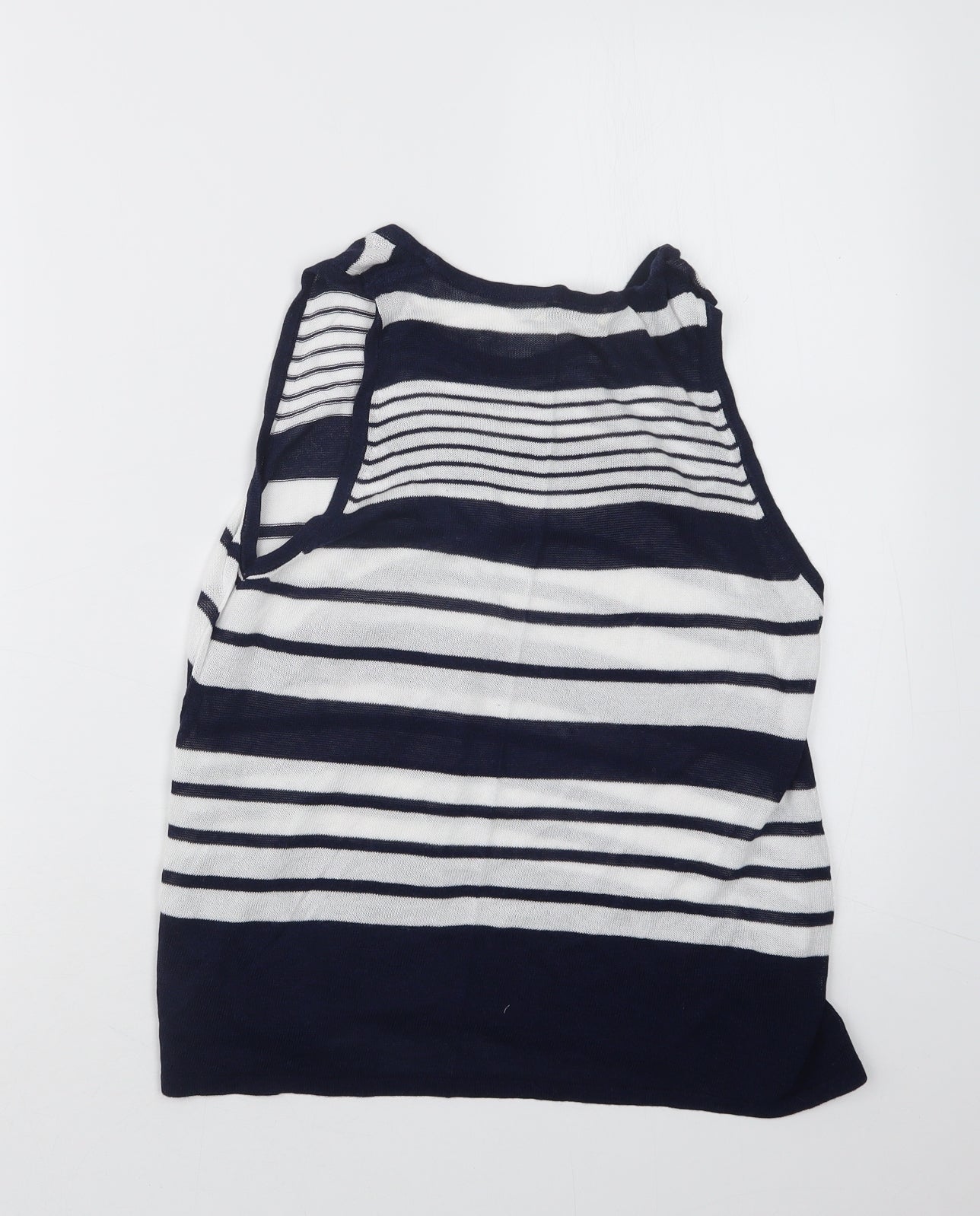 Precis Womens Blue Striped Knit Pullover Jumper Size S