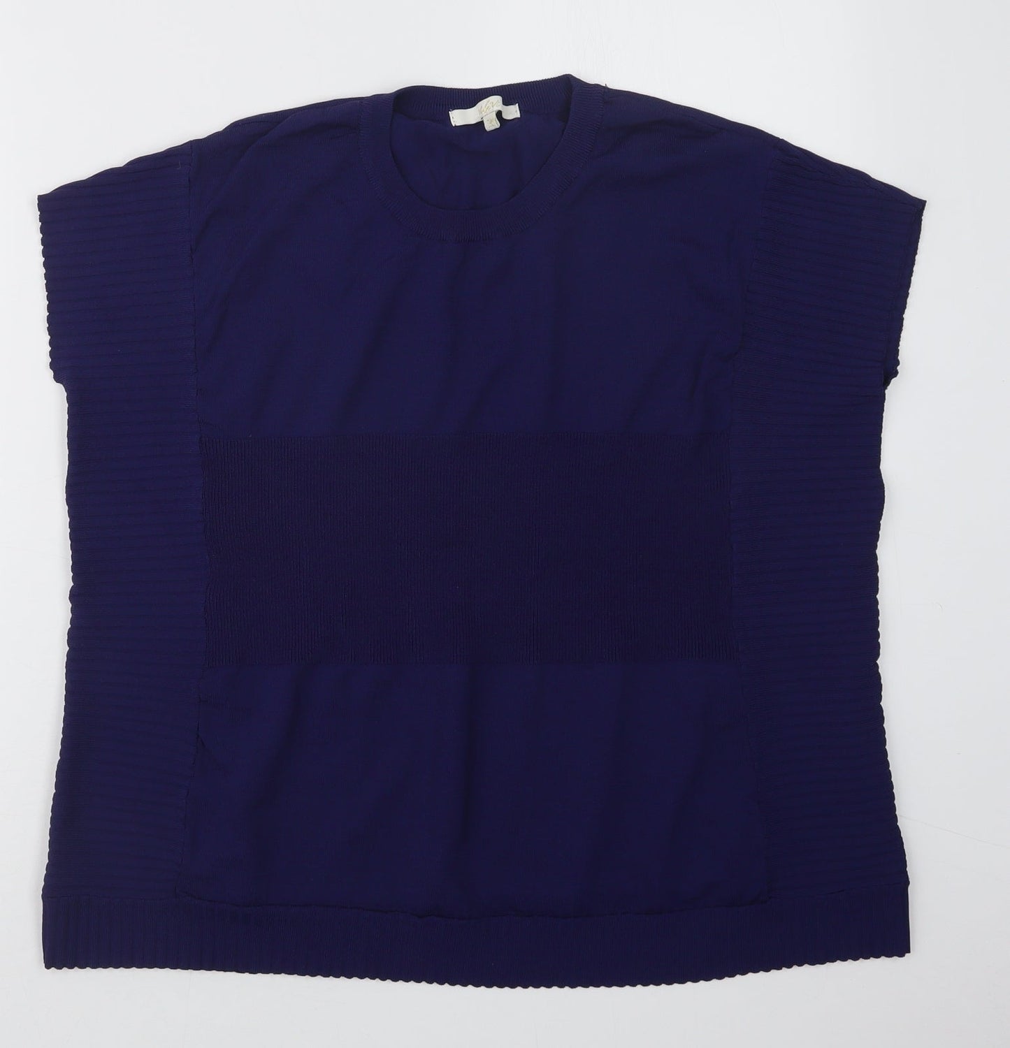 Vida Vi Womens Blue  Knit Pullover Jumper Size S