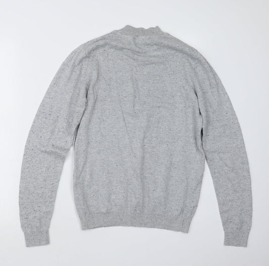New Look Mens Grey  Knit Pullover Jumper Size S