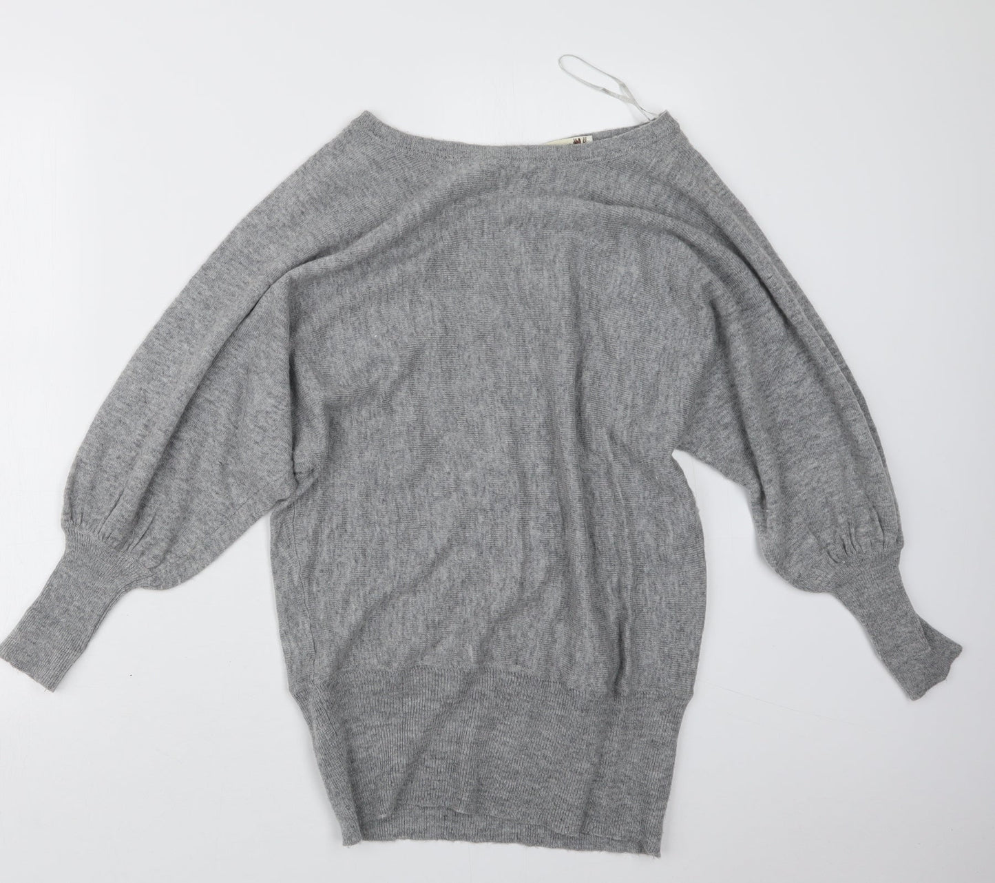 Voulez-Vous Womens Grey  Knit Pullover Jumper Size M