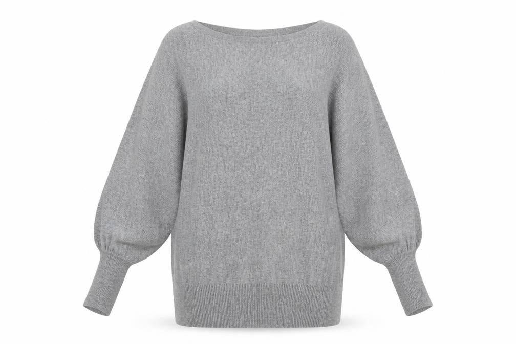 Voulez-Vous Womens Grey  Knit Pullover Jumper Size M