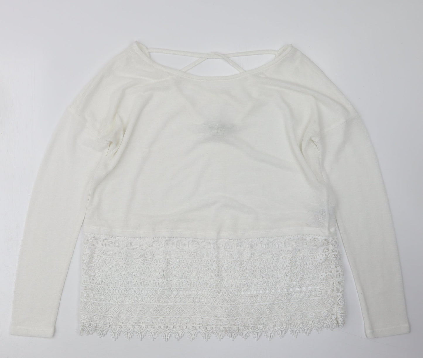NEXT Womens White   Pullover Jumper Size 10