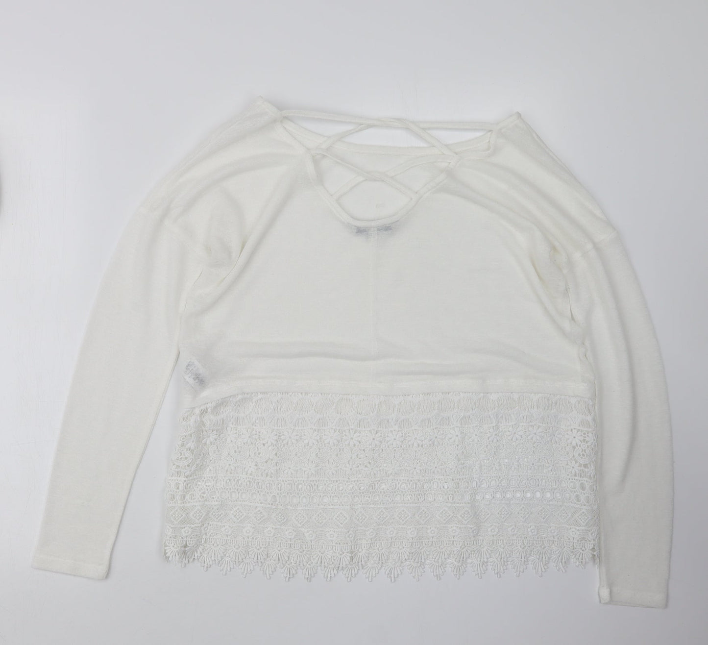 NEXT Womens White   Pullover Jumper Size 10
