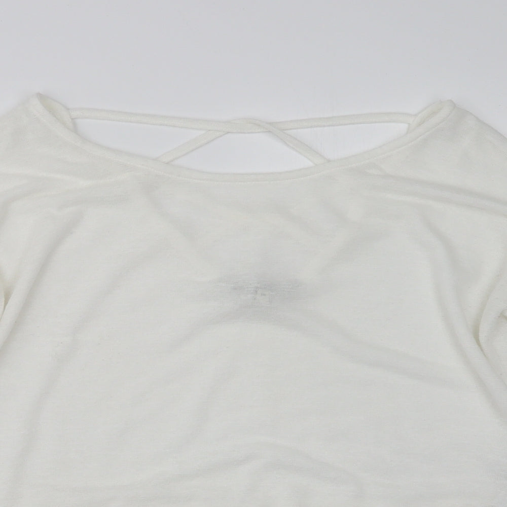 NEXT Womens White   Pullover Jumper Size 10