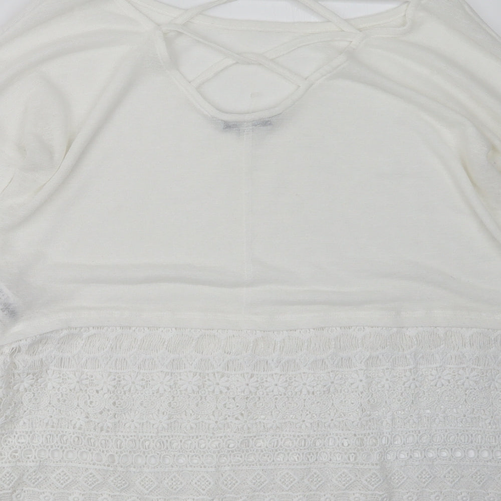 NEXT Womens White   Pullover Jumper Size 10
