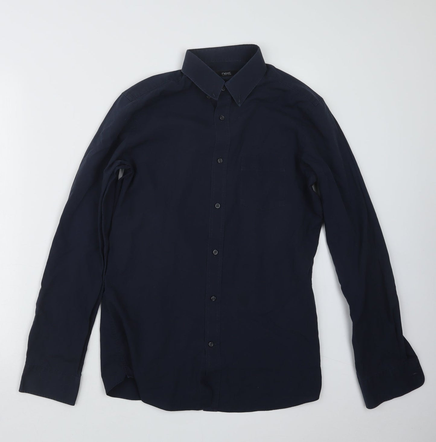 NEXT Mens Blue    Button-Up Size 15