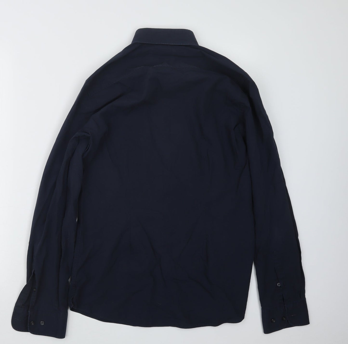 NEXT Mens Blue    Button-Up Size 15