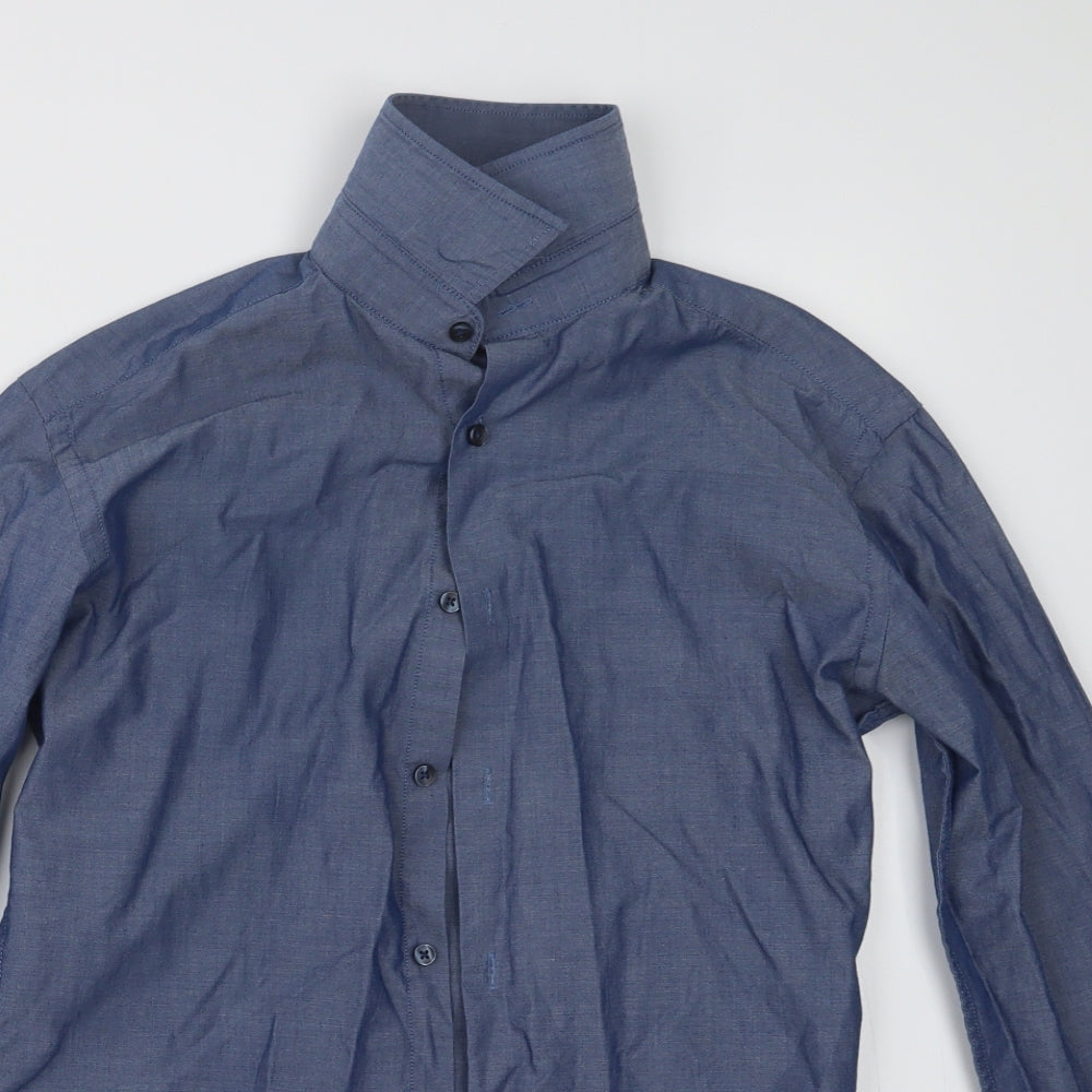 Cedar Wood State Mens Blue    Button-Up Size 14