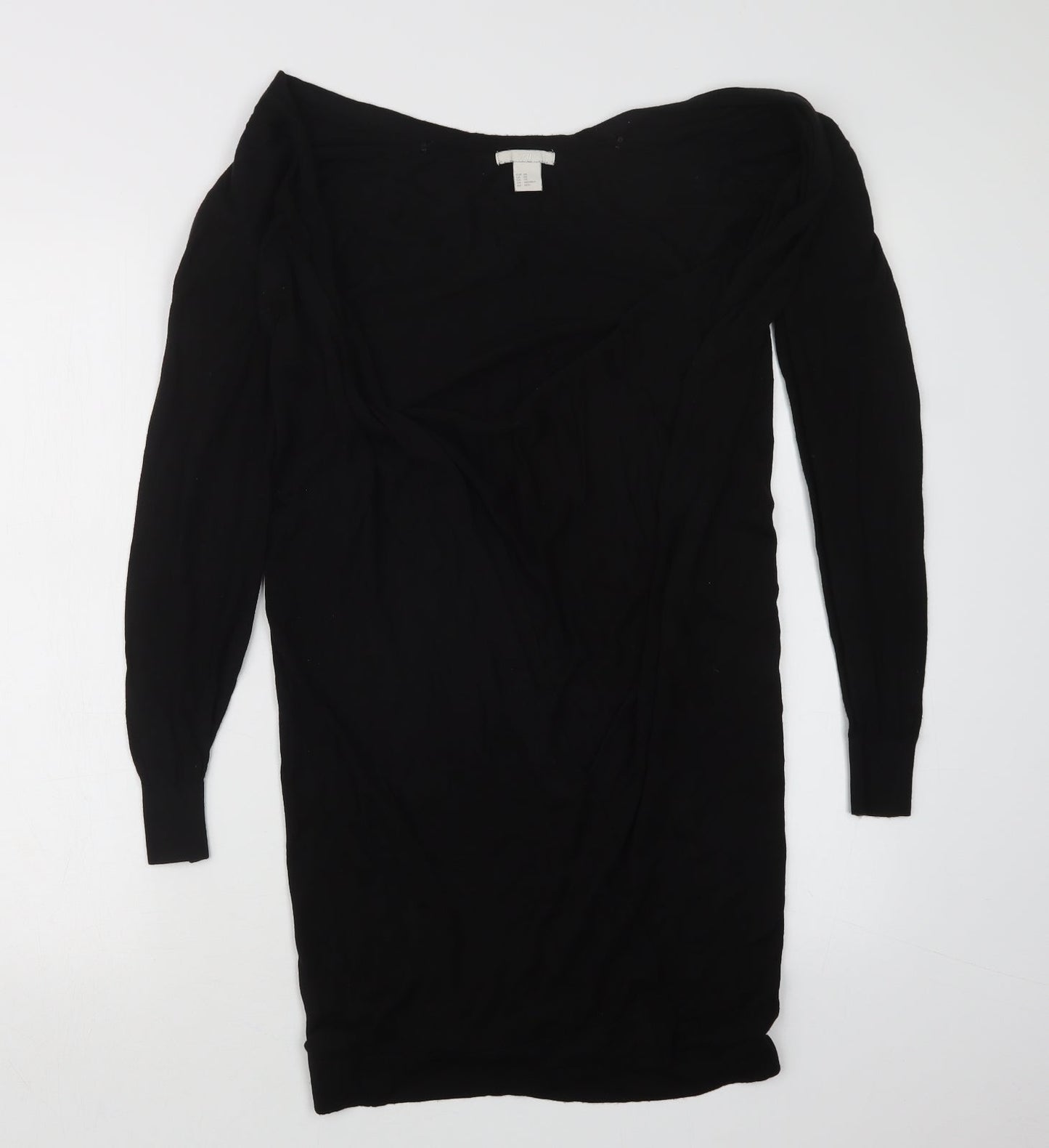 H&M Womens Black  Knit Cardigan Jumper Size XS